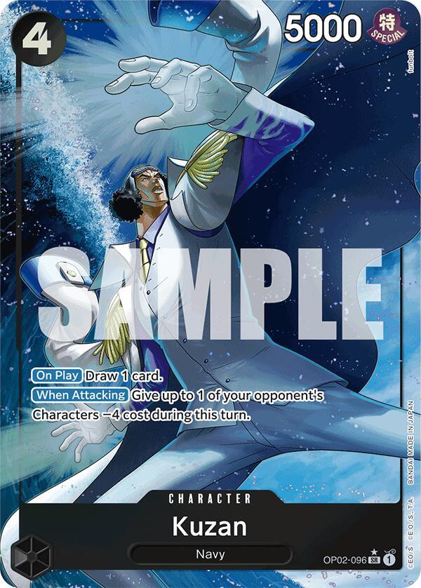 Kuzan (OP02-096) (Alternate Art) SR Premium Booster -The Best- OP02-096 NM
