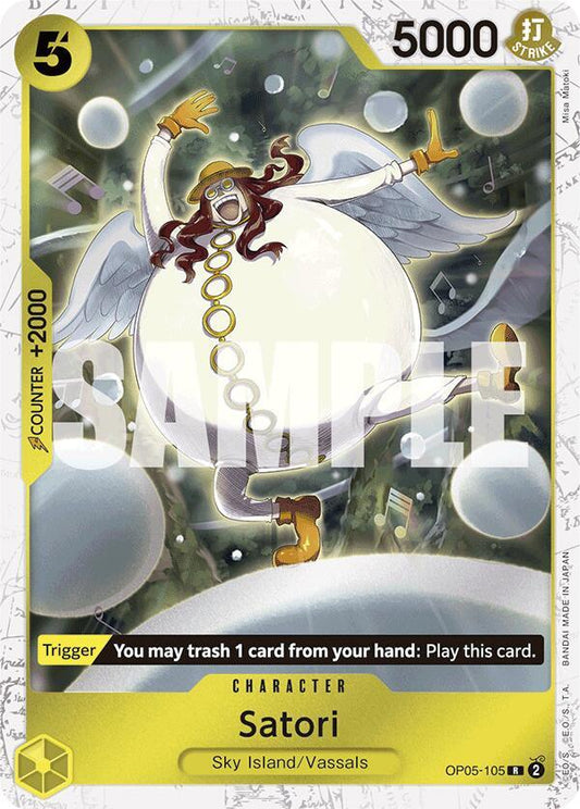 Satori (Jolly Roger Foil) R Premium Booster -The Best- OP05-105 NM