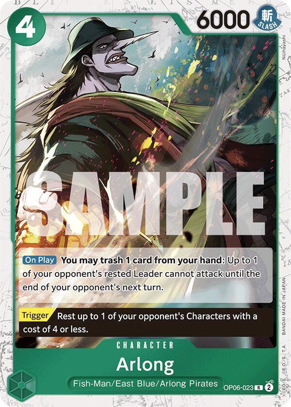 Arlong (Jolly Roger Foil) R Premium Booster -The Best- OP06-023 NM