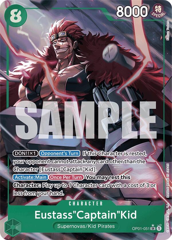 Eustass"Captain"Kid (OP01-051) (Alternate Art) SR Premium Booster -The Best- OP01-051 NM