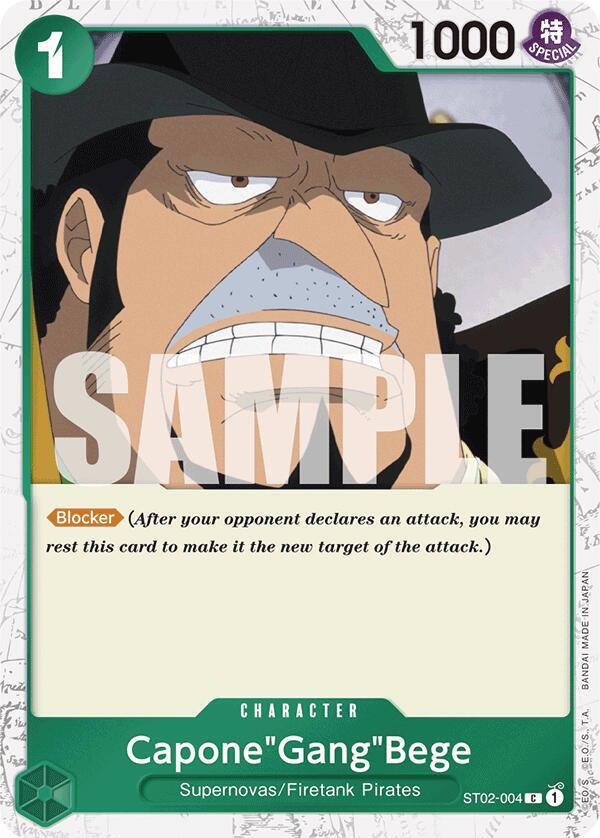 Capone"Gang"Bege (ST02-004) (Jolly Roger Foil) C Premium Booster -The Best- ST02-004 NM