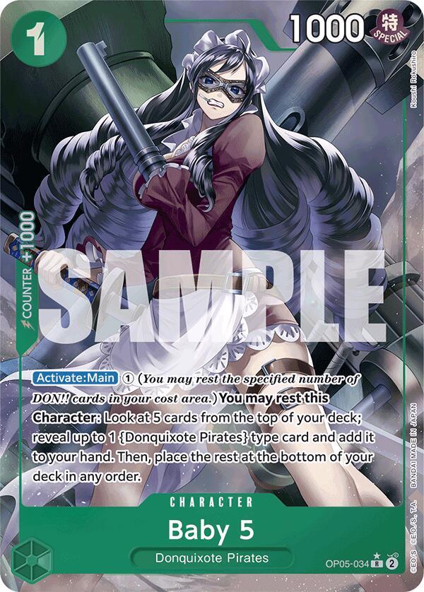 Baby 5 (OP05-034) (Full Art) R Premium Booster -The Best- OP05-034 NM