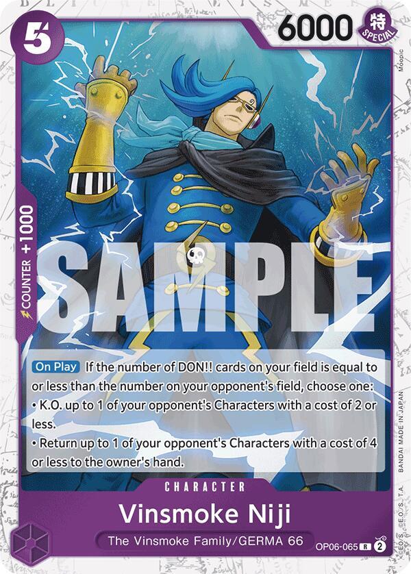 Vinsmoke Niji (OP06-065) (Jolly Roger Foil) R Premium Booster -The Best- OP06-065 NM