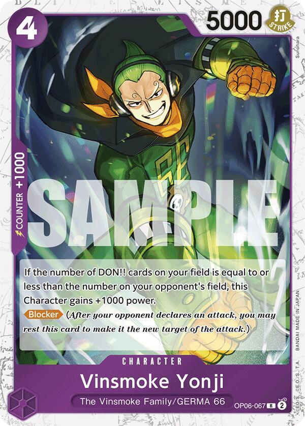 Vinsmoke Yonji (OP06-067) (Jolly Roger Foil) R Premium Booster -The Best- OP06-067 NM