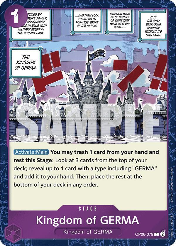 Kingdom of GERMA (Jolly Roger Foil) C Premium Booster -The Best- OP06-079 NM