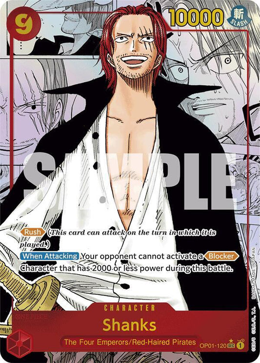 Shanks (Manga) SEC Premium Booster -The Best- OP01-120 NM