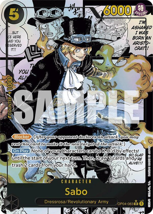 Sabo (OP04-083) (Manga) SR Premium Booster -The Best- OP04-083 NM