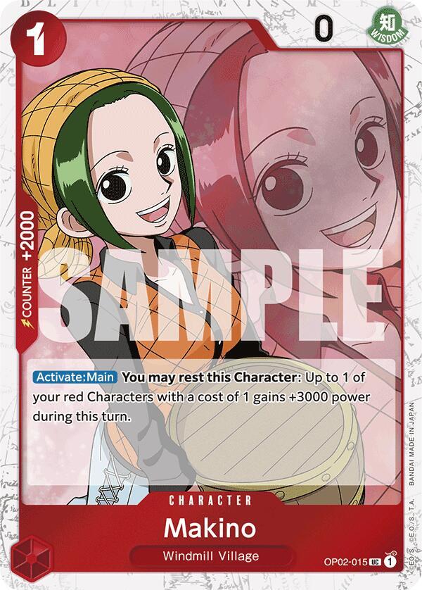 Makino (Jolly Roger Foil) UC Premium Booster -The Best- OP02-015 NM