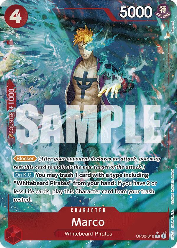 Marco (Full Art) R Premium Booster -The Best- OP02-018 NM