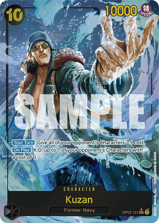 Kuzan (OP02-121) (Alternate Art) SEC Premium Booster -The Best- OP02-121 NM
