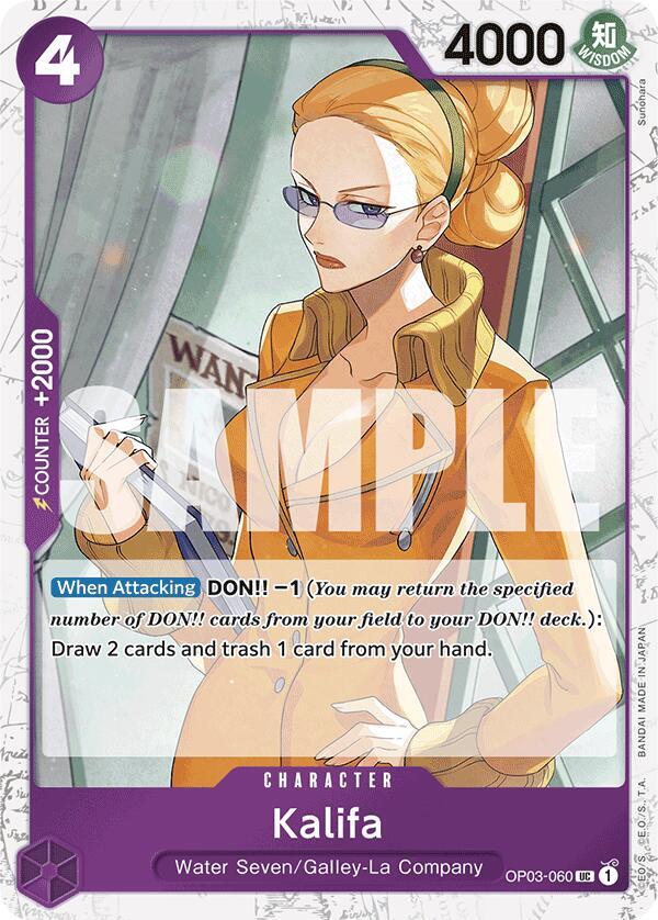 Kalifa (Jolly Roger Foil) UC Premium Booster -The Best- OP03-060 NM