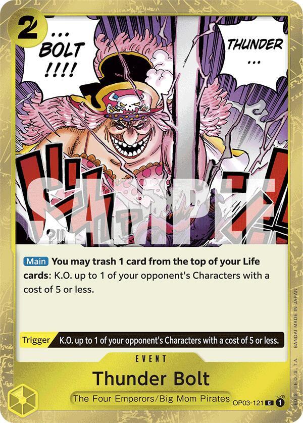 Thunder Bolt (Jolly Roger Foil) C Premium Booster -The Best- OP03-121 NM