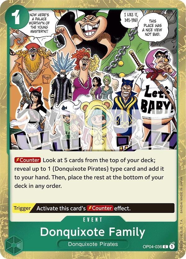 Donquixote Family (Jolly Roger Foil) C Premium Booster -The Best- OP04-036 NM