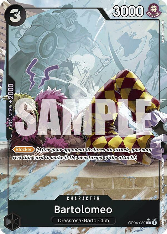 Bartolomeo (OP04-089) (Full Art) R Premium Booster -The Best- OP04-089 NM