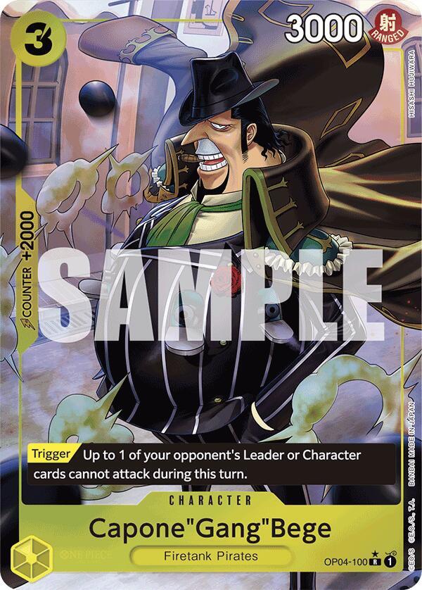 Capone"Gang"Bege (OP04-100) (Full Art) R Premium Booster -The Best- OP04-100 NM