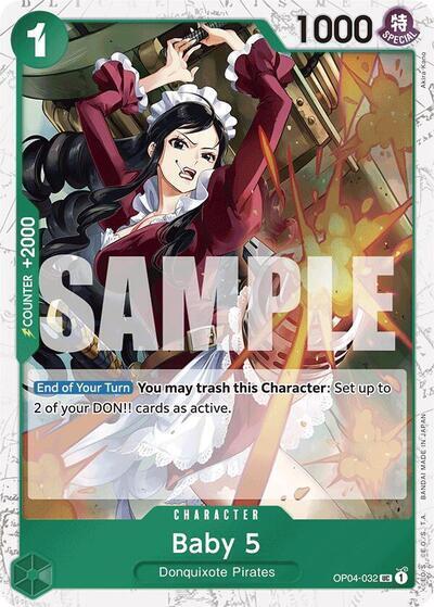 Baby 5 (OP04-032) (Jolly Roger Foil) UC Premium Booster -The Best- OP04-032 NM
