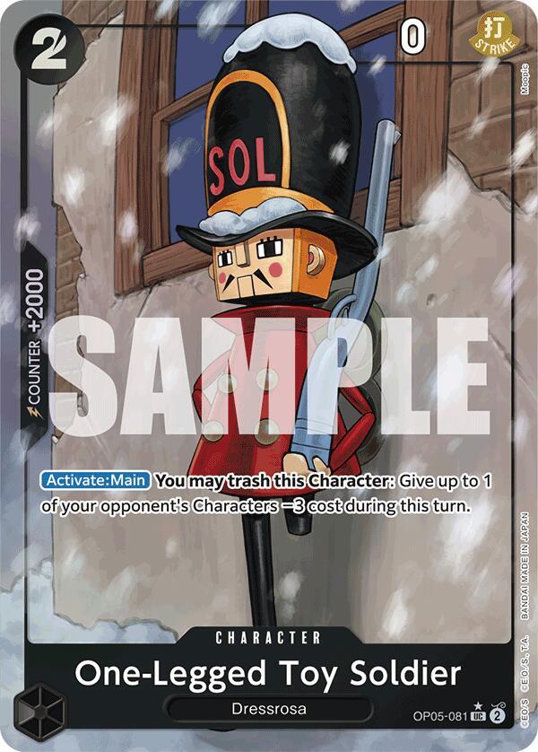 One-Legged Toy Soldier (Full Art) UC Premium Booster -The Best- OP05-081 NM