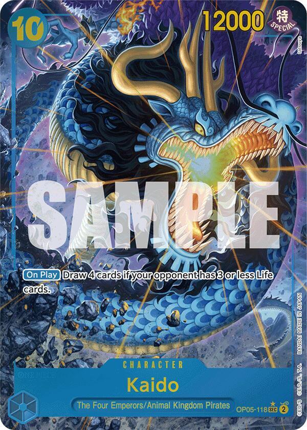 Kaido (OP05-118) (Alternate Art) SEC Premium Booster -The Best- OP05-118 NM