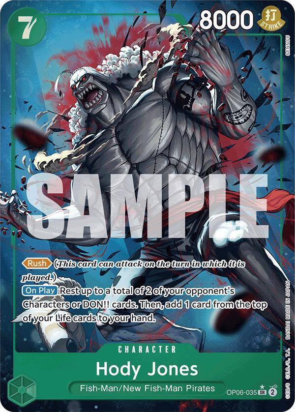 Hody Jones (Alternate Art) SR Premium Booster -The Best- OP06-035 NM