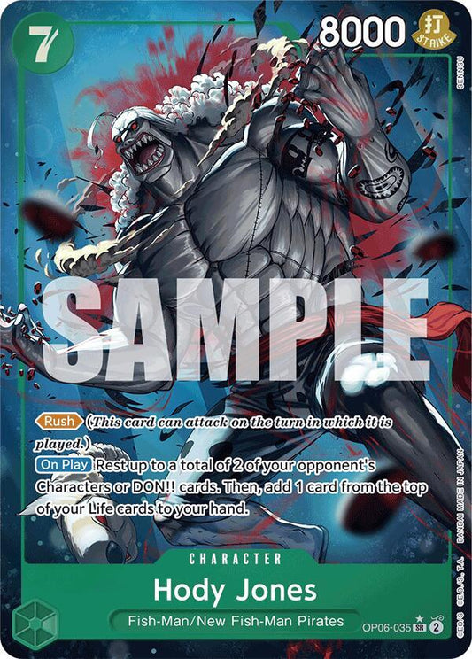 Hody Jones (Alternate Art) SR Premium Booster -The Best- OP06-035 NM