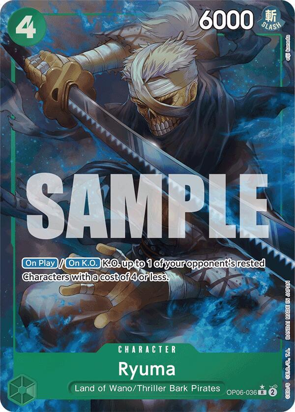 Ryuma (Full Art) R Premium Booster -The Best- OP06-036 NM