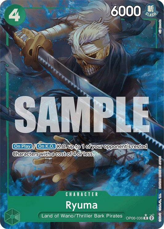 Ryuma (Full Art) R Premium Booster -The Best- OP06-036 NM