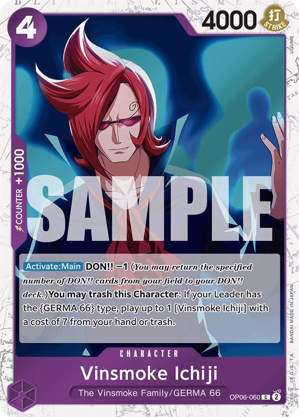 Vinsmoke Ichiji (OP06-060) (Jolly Roger Foil) C Premium Booster -The Best- OP06-060 NM