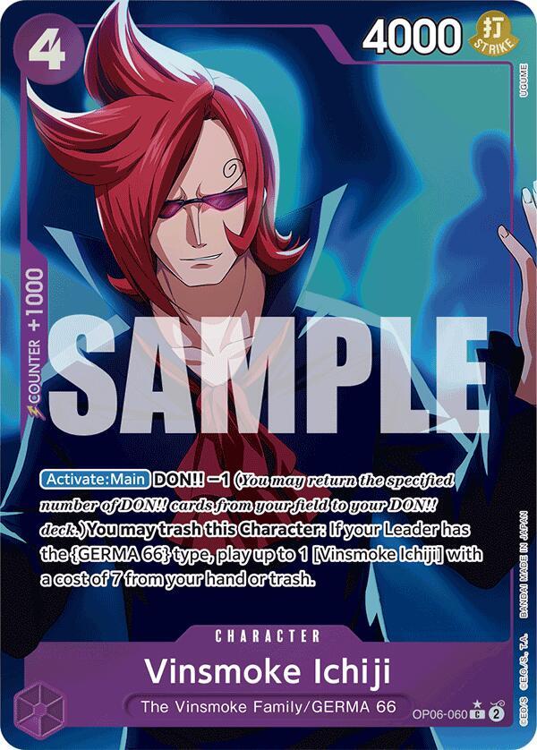 Vinsmoke Ichiji (OP06-060) (Full Art) C Premium Booster -The Best- OP06-060 NM