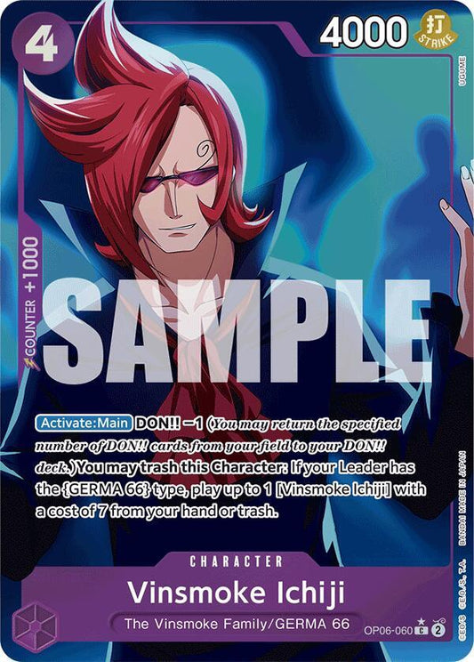 Vinsmoke Ichiji (OP06-060) (Full Art) C Premium Booster -The Best- OP06-060 NM