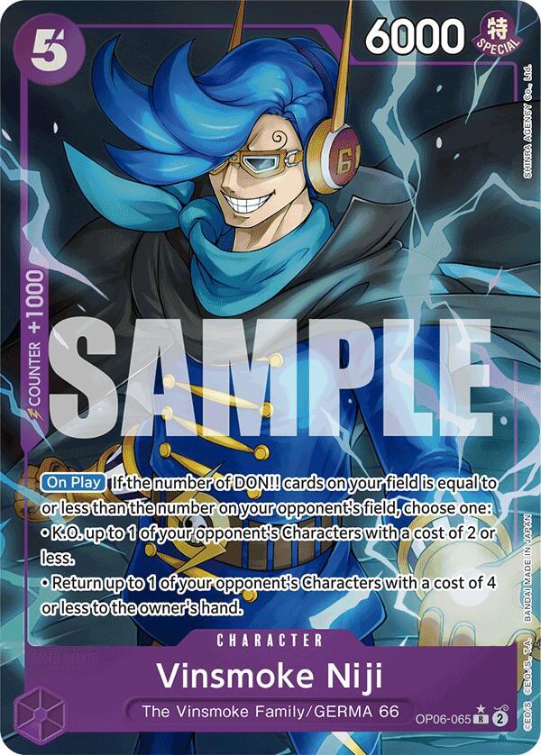 Vinsmoke Niji (OP06-065) (Alternate Art) R Premium Booster -The Best- OP06-065 NM