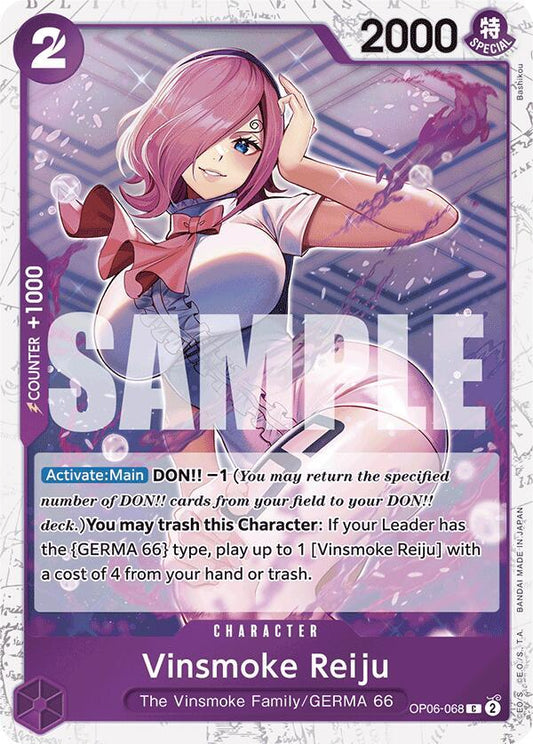 Vinsmoke Reiju (OP06-068) (Jolly Roger Foil) C Premium Booster -The Best- OP06-068 NM