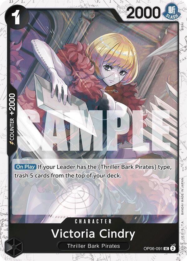 Victoria Cindry (Jolly Roger Foil) UC Premium Booster -The Best- OP06-091 NM