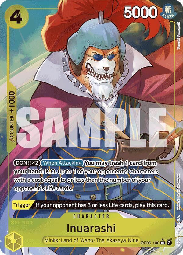 Inuarashi (Full Art) UC Premium Booster -The Best- OP06-100 NM