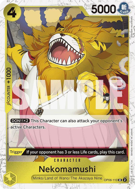Nekomamushi (Jolly Roger Foil) UC Premium Booster -The Best- OP06-110 NM