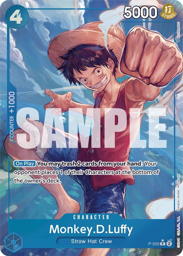 Monkey.D.Luffy (P-055) (Full Art) PR Premium Booster -The Best- P-055 NM