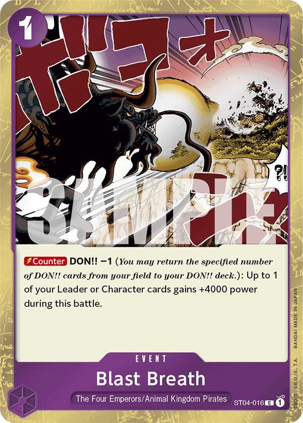 Blast Breath (Jolly Roger Foil) C Premium Booster -The Best- ST04-016 NM