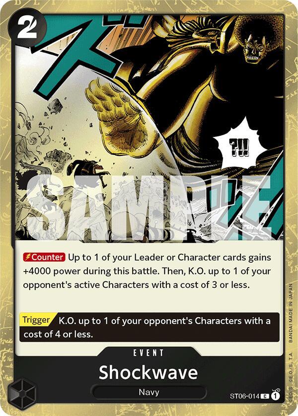 Shockwave (Jolly Roger Foil) C Premium Booster -The Best- ST06-014 NM