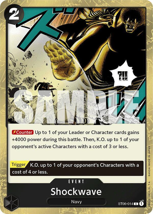 Shockwave (Jolly Roger Foil) C Premium Booster -The Best- ST06-014 NM