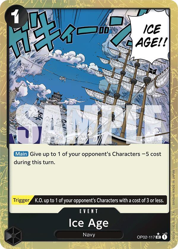 Ice Age (Textured Foil) UC Premium Booster -The Best- OP02-117 NM