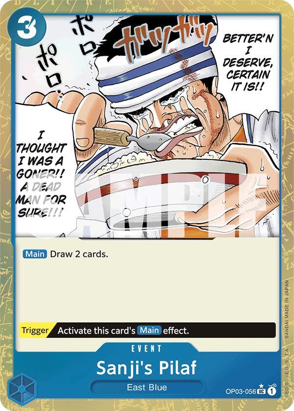 Sanji's Pilaf (Textured Foil) UC Premium Booster -The Best- OP03-056 NM