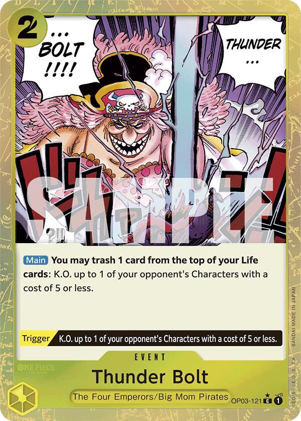 Thunder Bolt (Textured Foil) C Premium Booster -The Best- OP03-121 NM