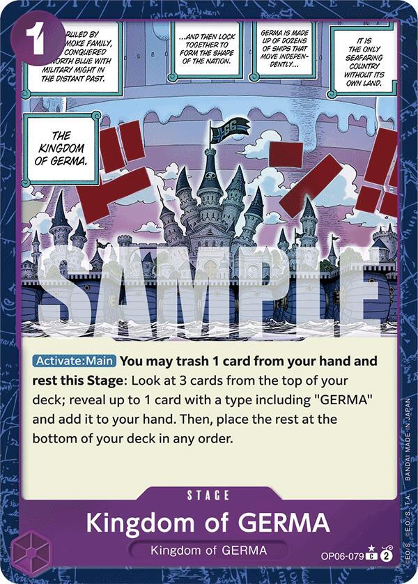 Kingdom of GERMA (Textured Foil) C Premium Booster -The Best- OP06-079 NM