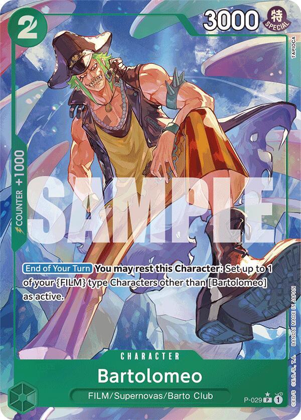 Bartolomeo (P-029) (Full Art) PR Premium Booster -The Best- P-029 NM