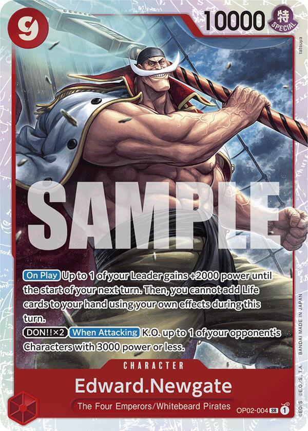 Edward.Newgate (Reprint) SR Premium Booster -The Best- OP02-004 NM