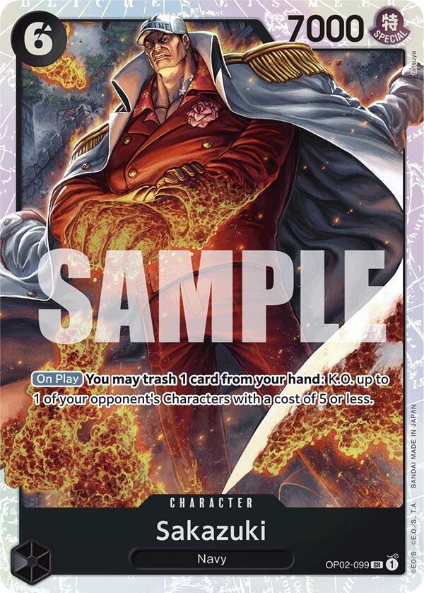 Sakazuki (Reprint) SR Premium Booster -The Best- OP02-099 NM