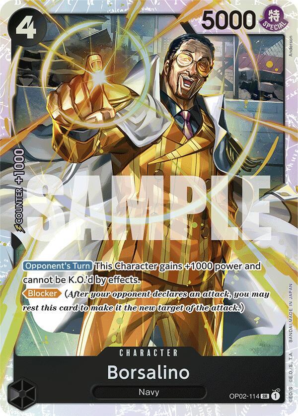 Borsalino (Reprint) SR Premium Booster -The Best- OP02-114 NM