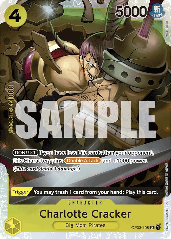 Charlotte Cracker (Reprint) SR Premium Booster -The Best- OP03-108 NM