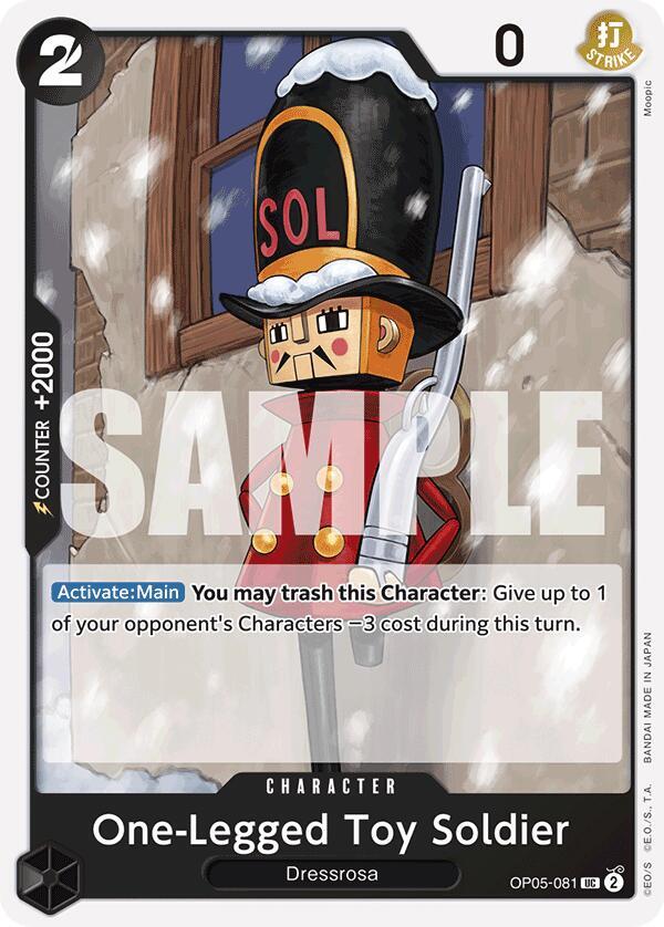 One-Legged Toy Soldier (Reprint) UC Premium Booster -The Best- OP05-081 NM