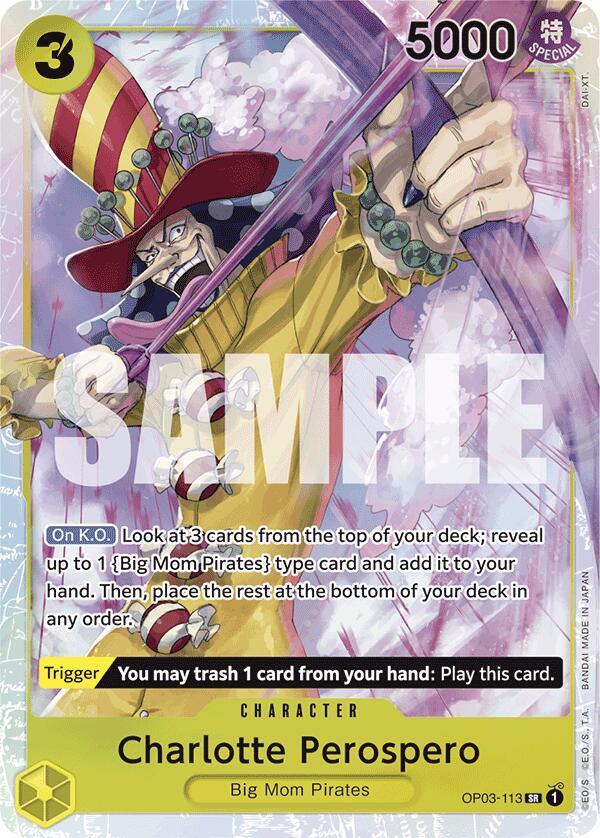 Charlotte Perospero (Reprint) SR Premium Booster -The Best- OP03-113 NM