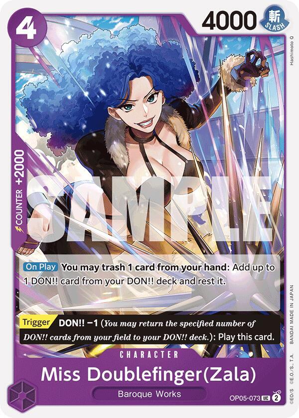Miss Doublefinger(Zala) (Reprint) UC Premium Booster -The Best- OP05-073 NM